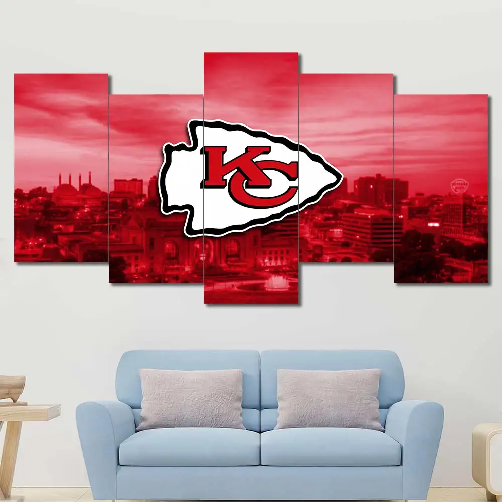 Kansas City Chiefs Skyline Logo Wall Art - Image 5