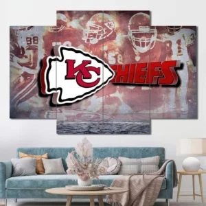 Kansas City Chiefs Vintage Collage Wall Art – Logo