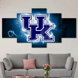 Kentucky Wildcats Lightning Logo Wall Art