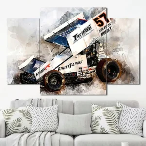 Kinser Farms Number 51 Sprint Car Wall Art