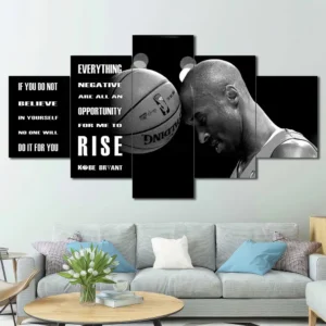 Kobe Bryant Rise Motivational Wall Art