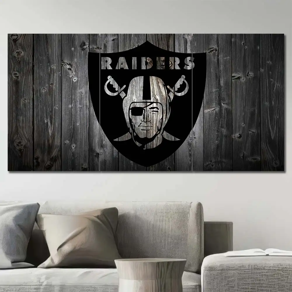 Las Vegas Raiders Rustic Shield Wall Art - Image 2