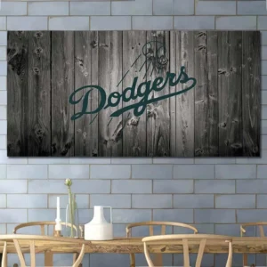 Los Angeles Dodgers Rustic Script Wall Art