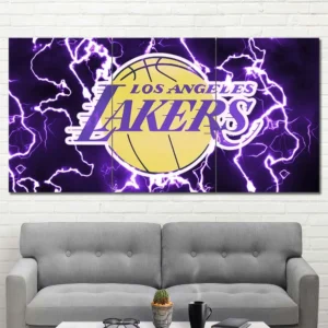 Los Angeles Lakers Lightning Logo Wall Art