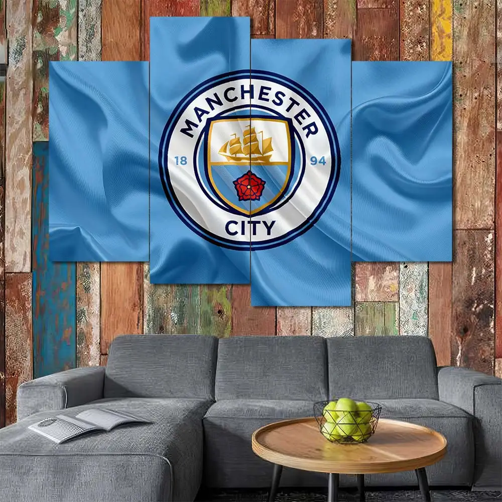 Manchester City Flag Crest Wall Art - Image 3
