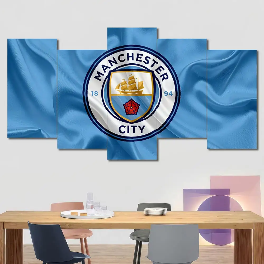 Manchester City Flag Crest Wall Art - Image 5