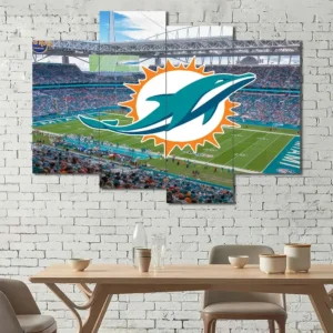 Miami Dolphins Stadium Logo Wall Art