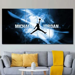 Michael Jordan Jumpman Blue Wall Art – Graphic