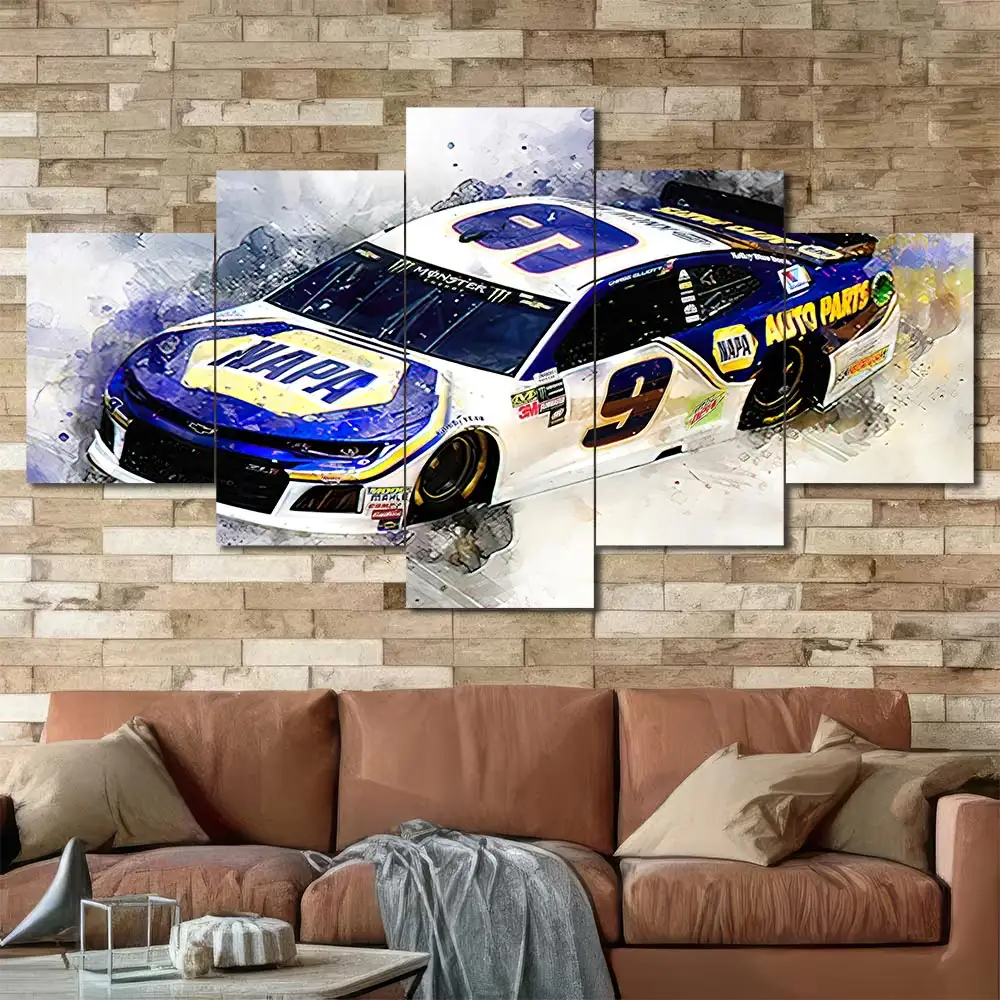 NAPA Number 9 Stock Car Wall Art – Watercolor - Image 5