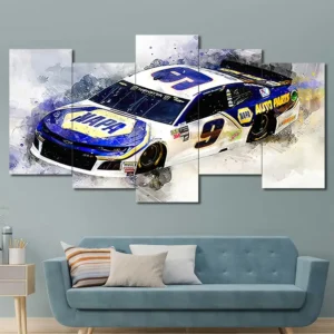 NAPA Number 9 Stock Car Wall Art – Watercolor