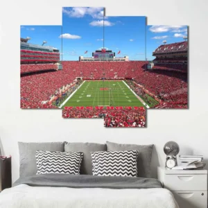 Nebraska Cornhuskers Memorial Stadium Wall Art