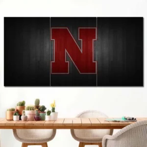 Nebraska Cornhuskers Minimal N Logo Wall Art