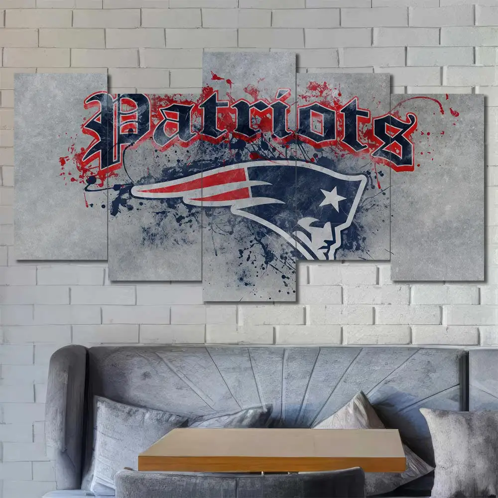 New England Patriots Grunge Logo Wall Art - Image 5