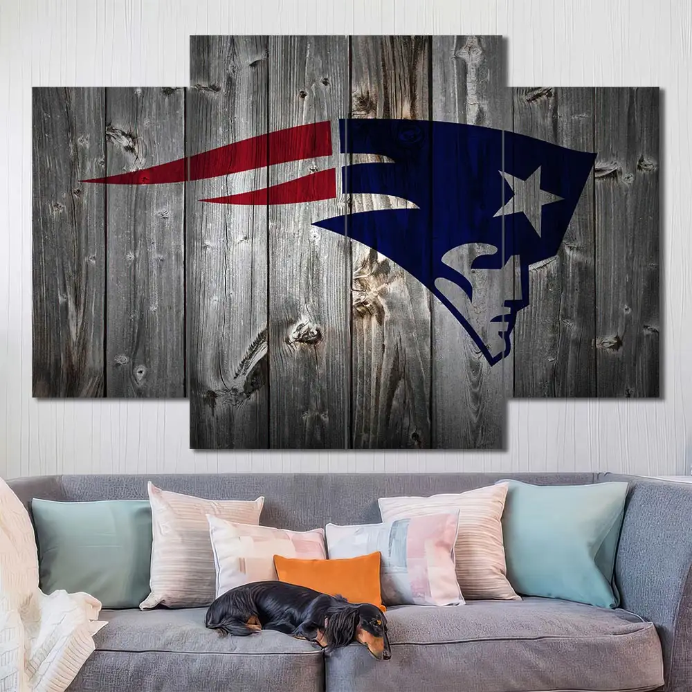 New England Patriots Rustic Logo Wall Art - Image 3