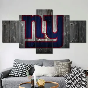 New York Giants Rustic NY Logo Wall Art