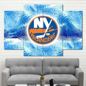 New York Islanders Abstract Logo Wall Art