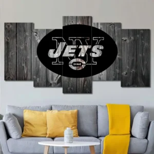 New York Jets Rustic Logo Wall Art