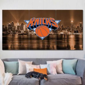 New York Knicks Skyline Logo Wall Art