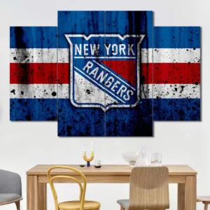New York Rangers Vintage Logo Wall Art