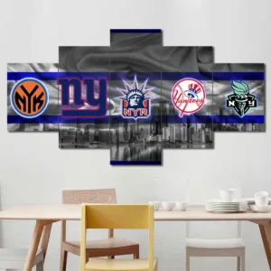 New York Sports Teams Skyline Wall Art