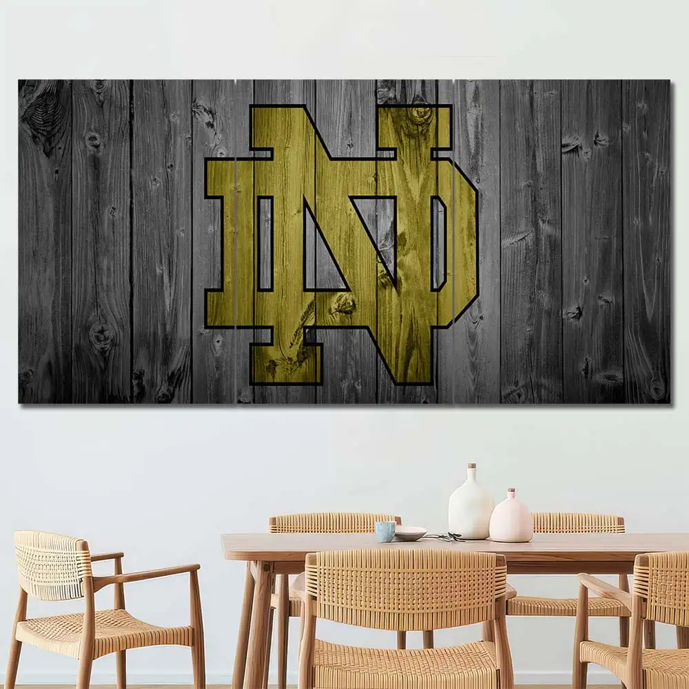 Notre Dame Fighting Irish Rustic Logo Wall Art – ND - Image 2