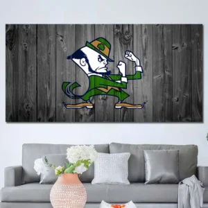Notre Dame Fighting Irish Rustic Mascot Wall Art