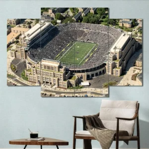 Notre Dame Stadium Aerial Wall Art
