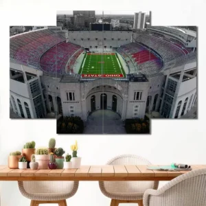 Ohio Stadium Aerial View Wall Art