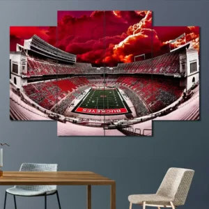 Ohio State Football Stadium Wall Art – Dramatic Sky