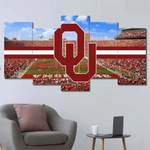 Oklahoma Sooners Stadium Logo Wall Art