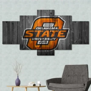 Oklahoma State Cowboys Rustic Logo Wall Art