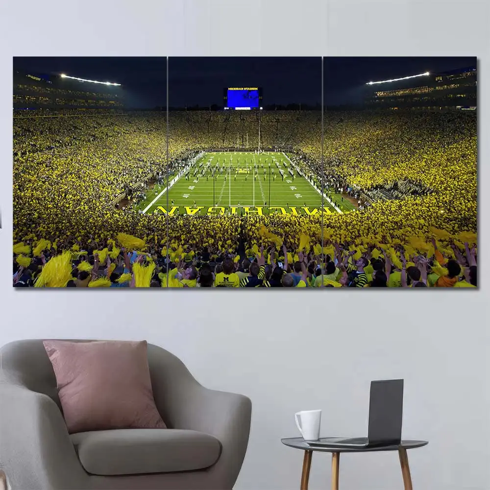 Packed Football Stadium Wall Art – College - Image 2