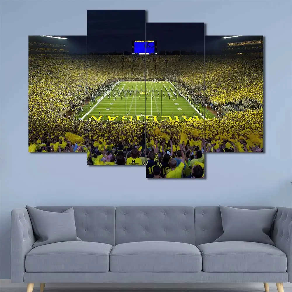 Packed Football Stadium Wall Art – College