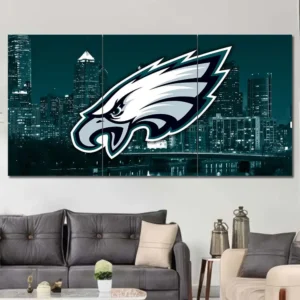 Philadelphia Eagles City Skyline Wall Art – Logo