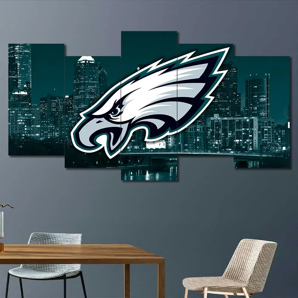 Philadelphia Eagles City Skyline Wall Art – Logo - Image 5
