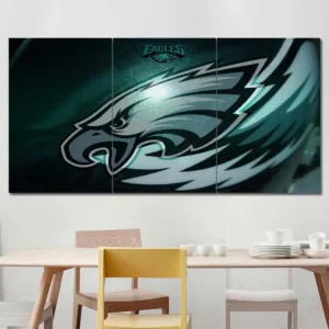 Philadelphia Eagles Dark Metallic Logo Wall Art