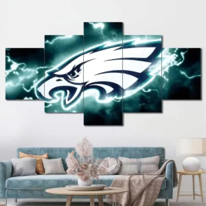 Philadelphia Eagles Lightning Logo Wall Art