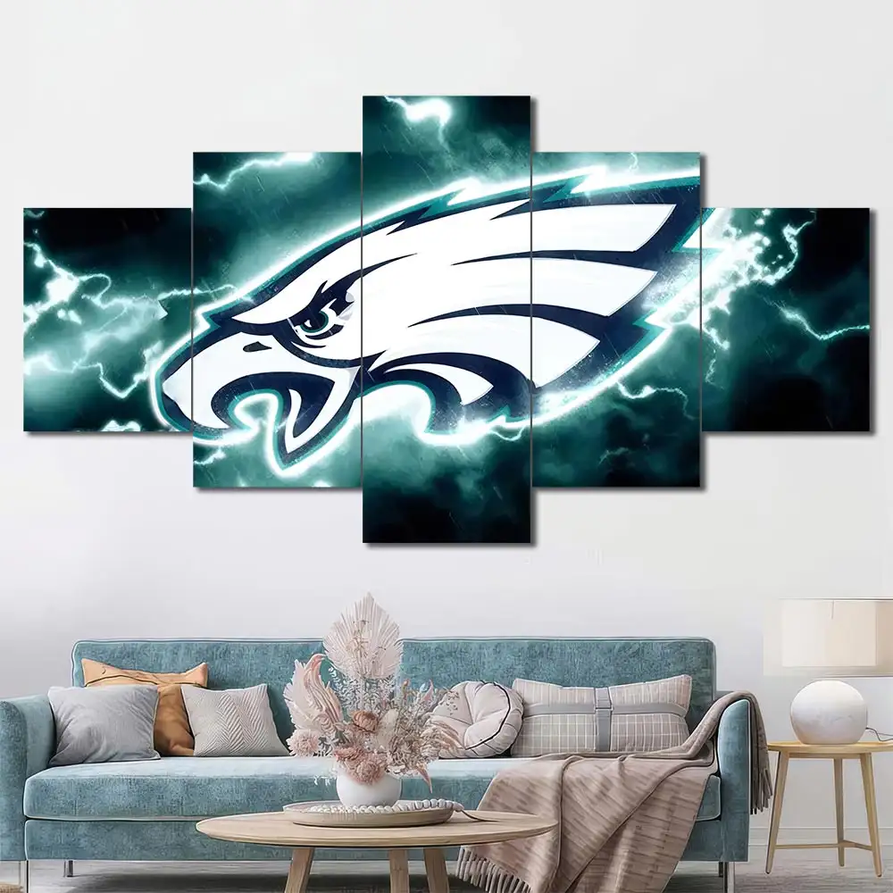 Philadelphia Eagles Lightning Logo Wall Art