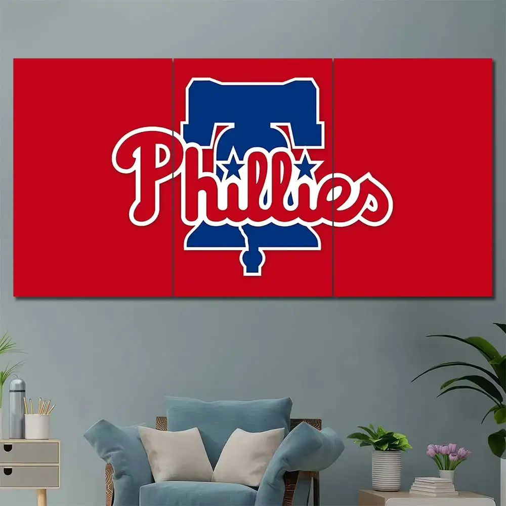 Philadelphia Phillies Minimal Logo Wall Art - Image 2