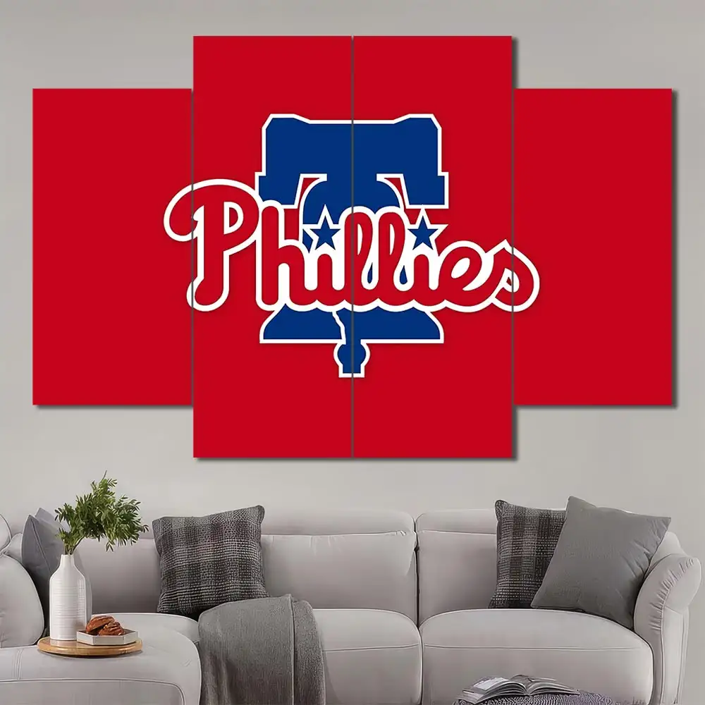 Philadelphia Phillies Minimal Logo Wall Art - Image 3