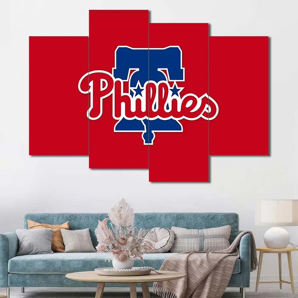 Philadelphia Phillies Minimal Logo Wall Art - Image 4