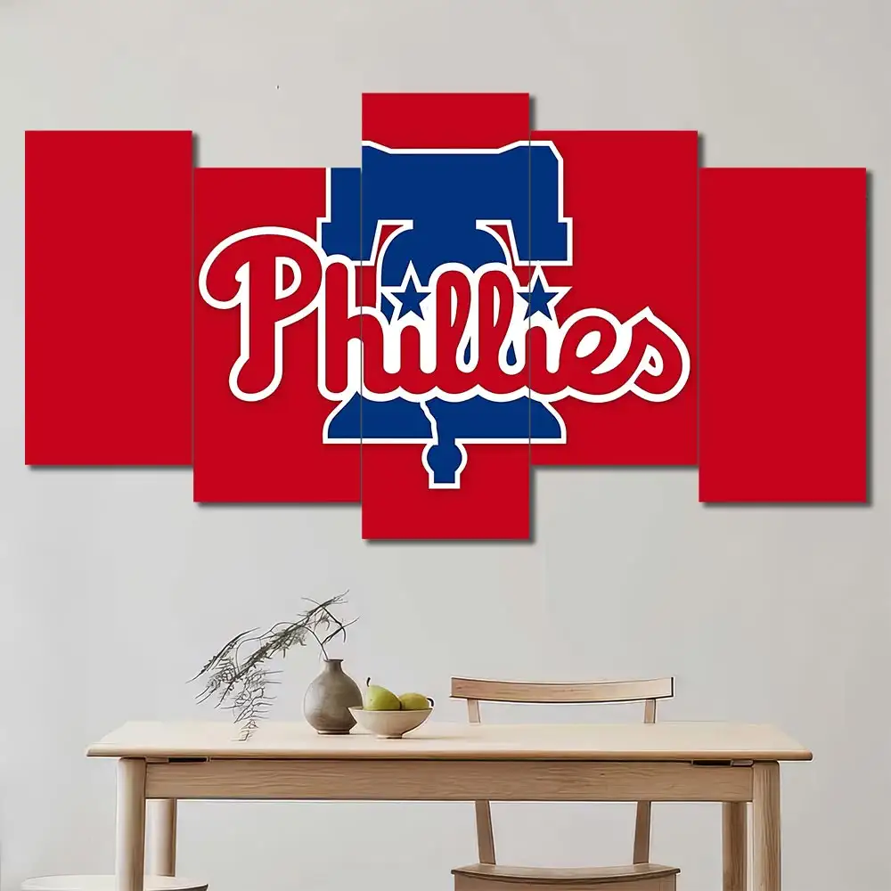 Philadelphia Phillies Minimal Logo Wall Art - Image 5