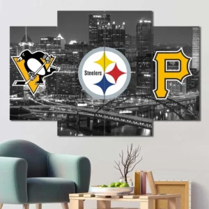 Pittsburgh Sports Teams Skyline Wall Art