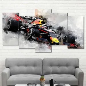Red Bull Formula One Watercolor Wall Art – Racing