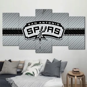San Antonio Spurs Metallic Logo Wall Art