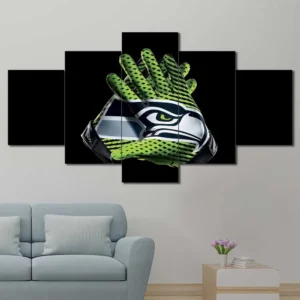 Seattle Seahawks Football Gloves Wall Art