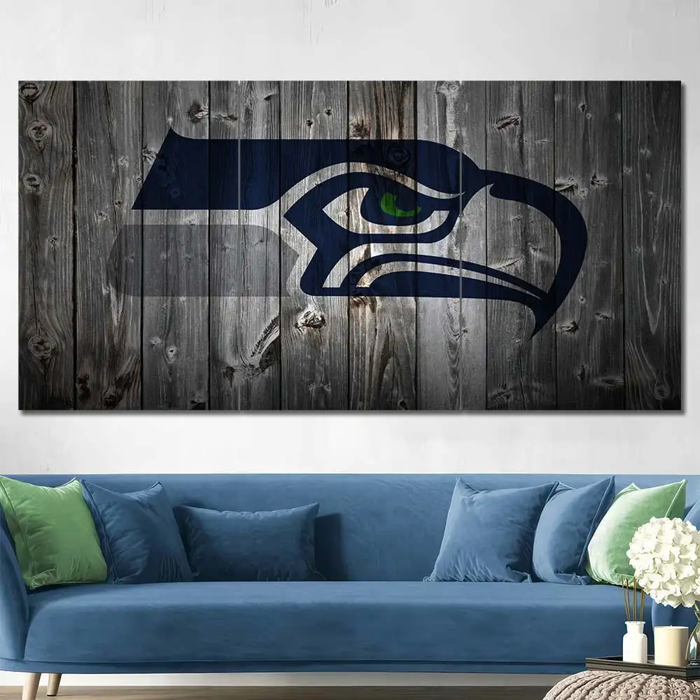Seattle Seahawks Rustic Logo Wall Art - Image 2