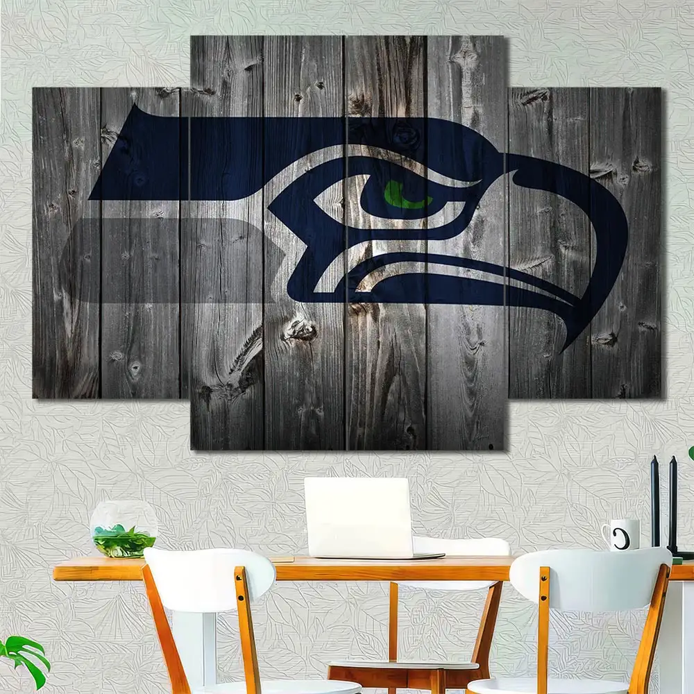 Seattle Seahawks Rustic Logo Wall Art - Image 3