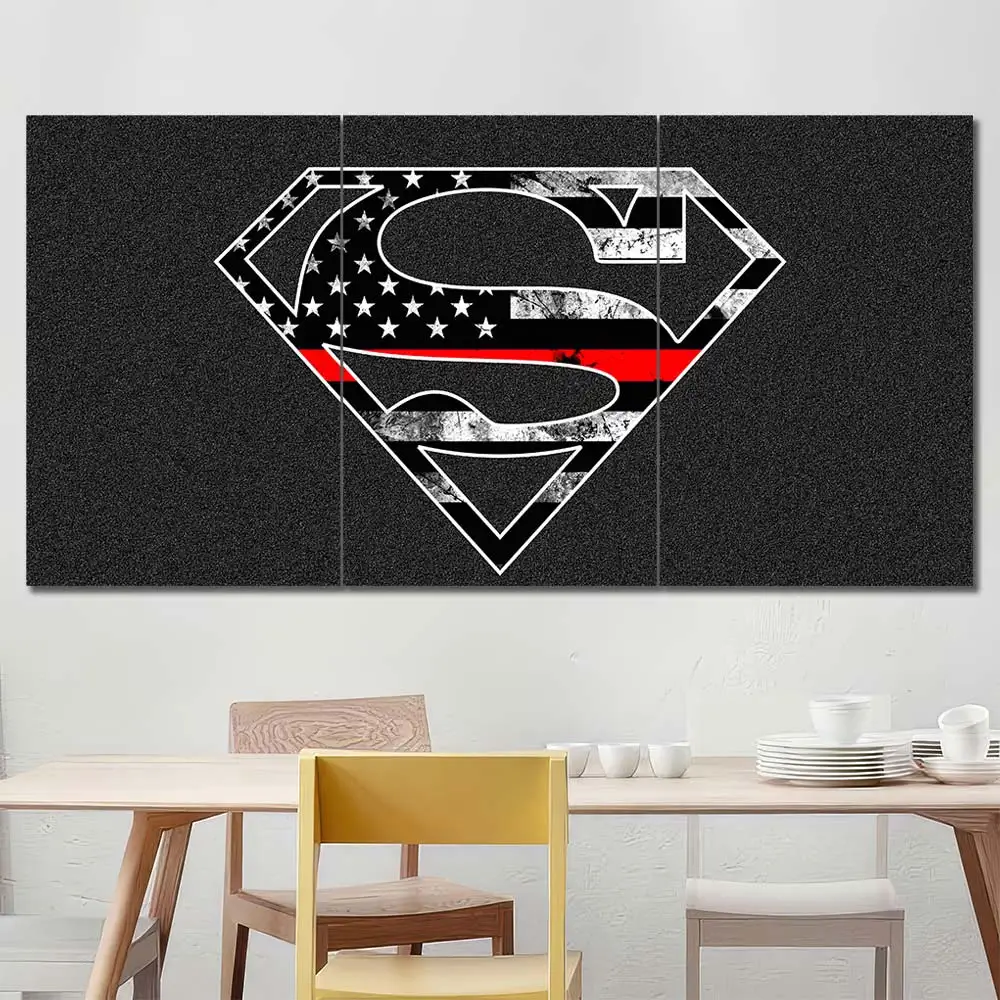 Superman American Flag Logo Wall Art - Image 2