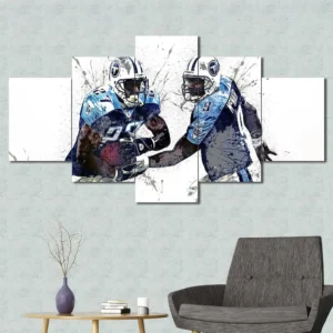 Tennessee Titans Players Watercolor Wall Art